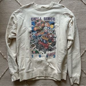 John Galt/Brandy Melville “Chill Since 1993” Graphic Crewneck Sweatshirt